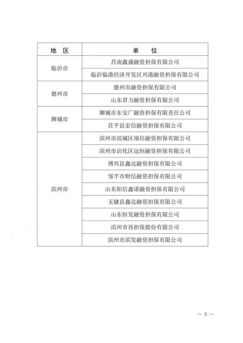 山東首批政府性融資擔保機構名單出爐，德州市兩家機構入選